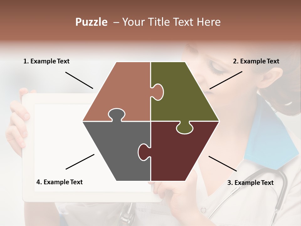 Young Tablet People PowerPoint Template