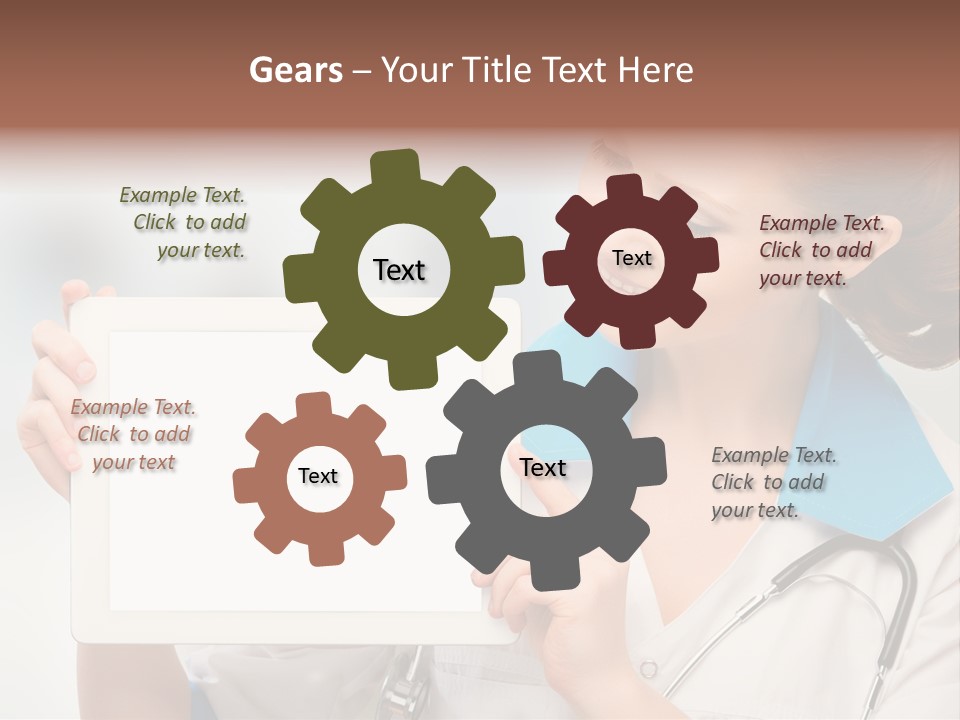 Young Tablet People PowerPoint Template