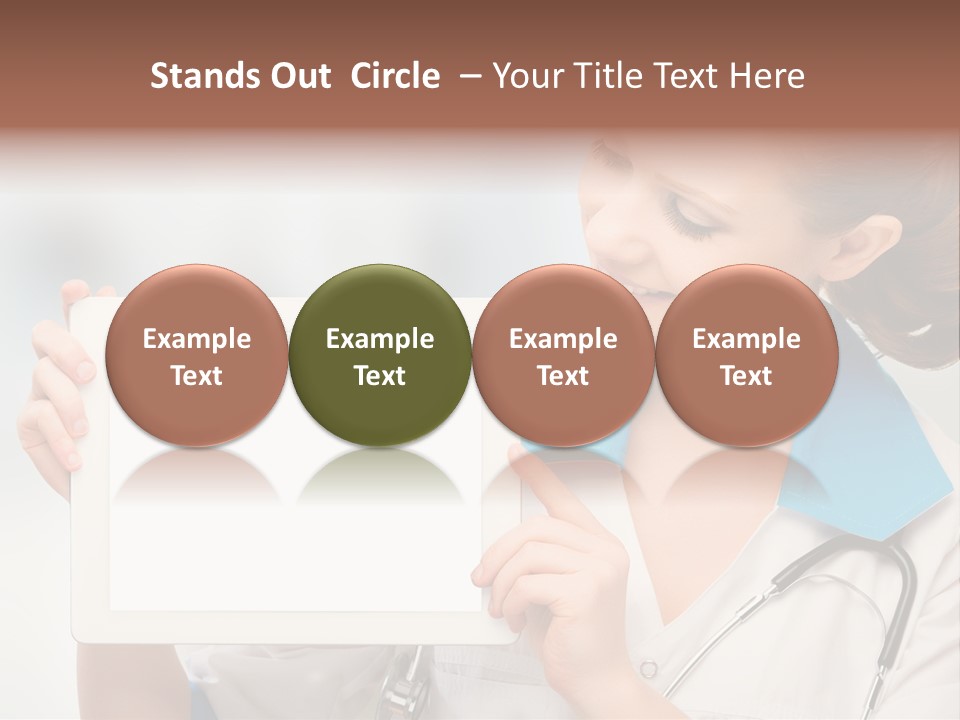 Young Tablet People PowerPoint Template