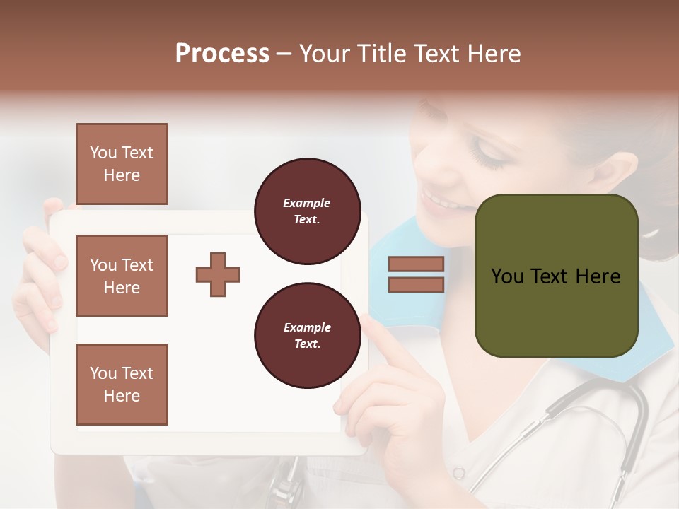 Young Tablet People PowerPoint Template