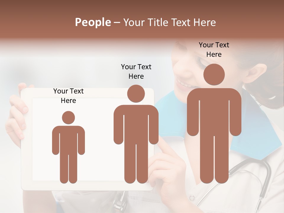 Young Tablet People PowerPoint Template