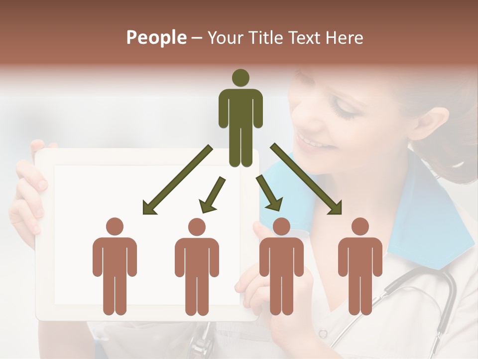 Young Tablet People PowerPoint Template