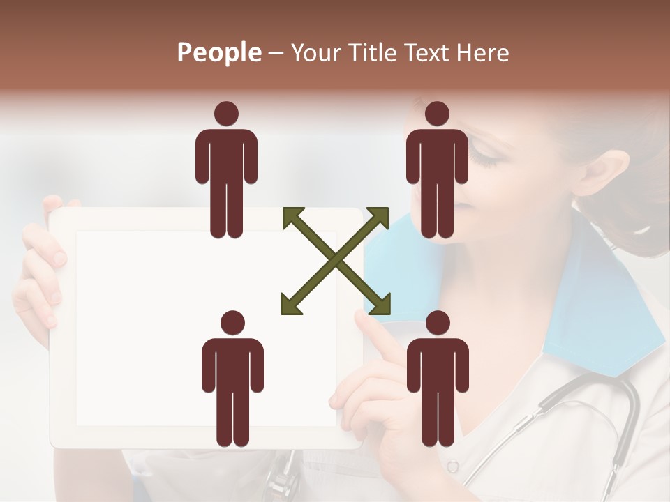 Young Tablet People PowerPoint Template