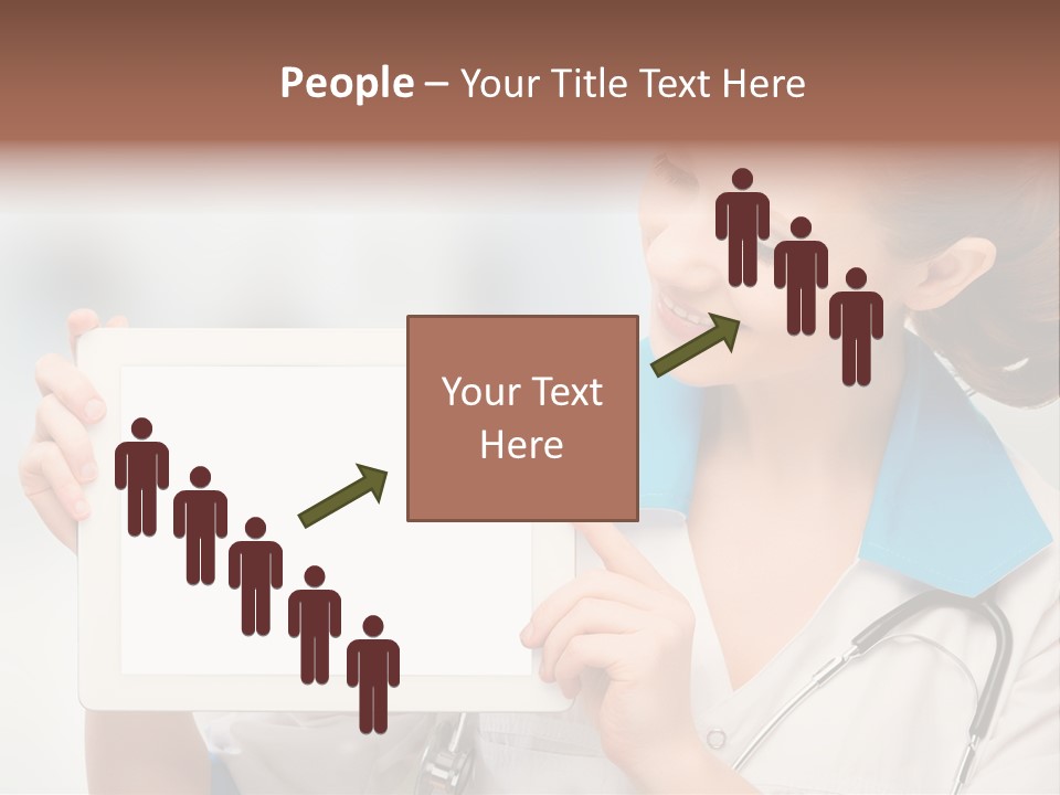 Young Tablet People PowerPoint Template