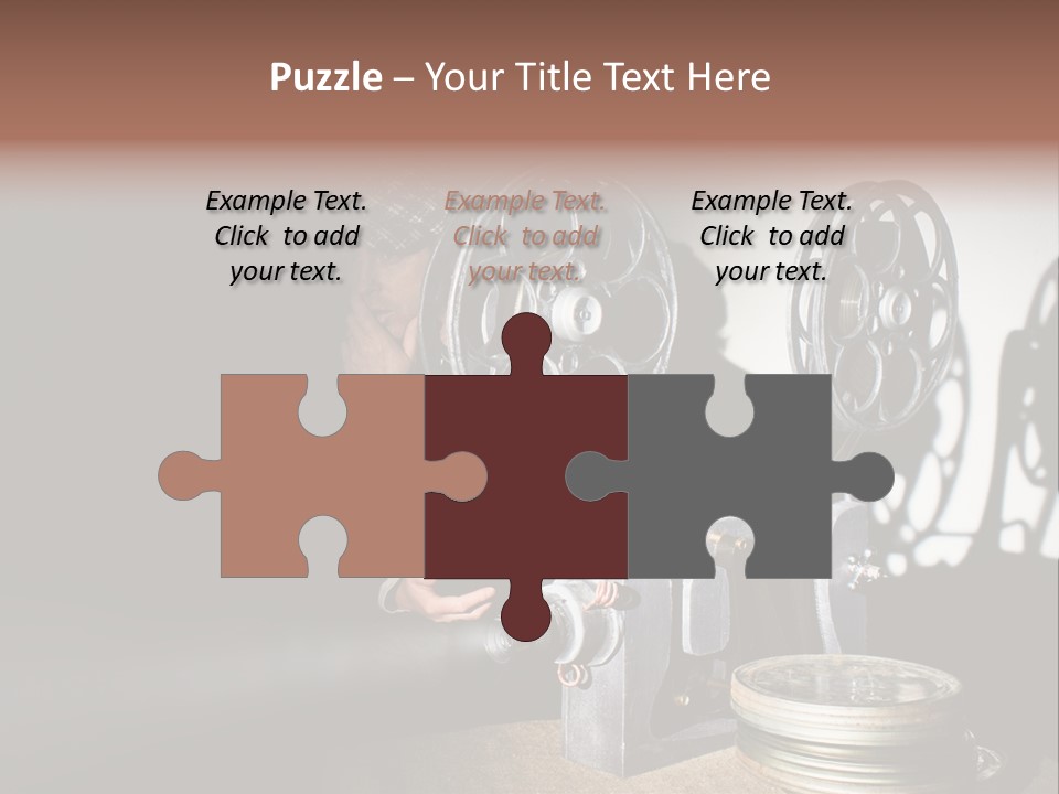 Photo Entertainment Portrait PowerPoint Template