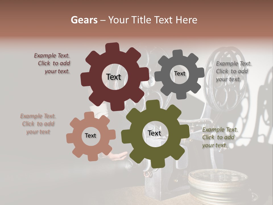 Photo Entertainment Portrait PowerPoint Template