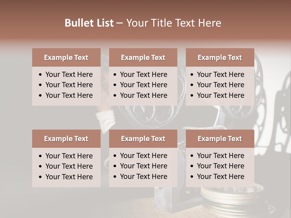Photo Entertainment Portrait PowerPoint Template