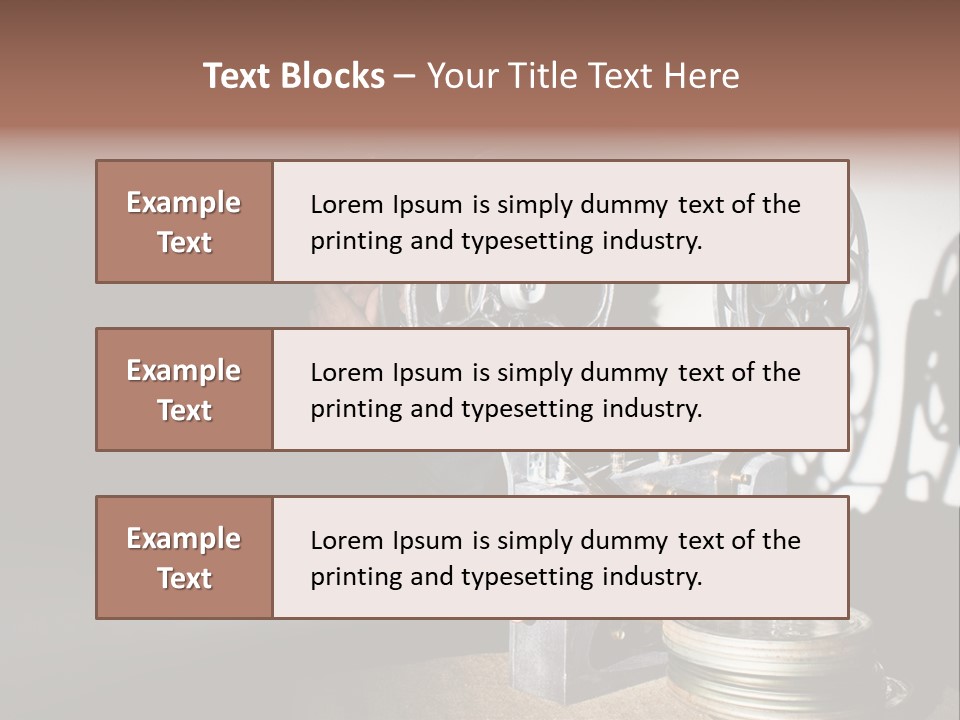 Photo Entertainment Portrait PowerPoint Template