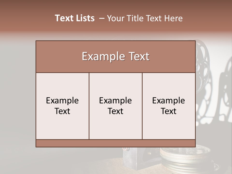 Photo Entertainment Portrait PowerPoint Template