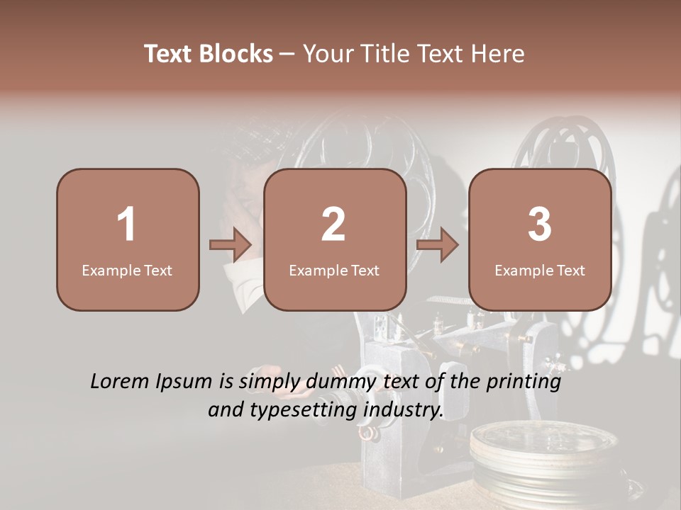 Photo Entertainment Portrait PowerPoint Template