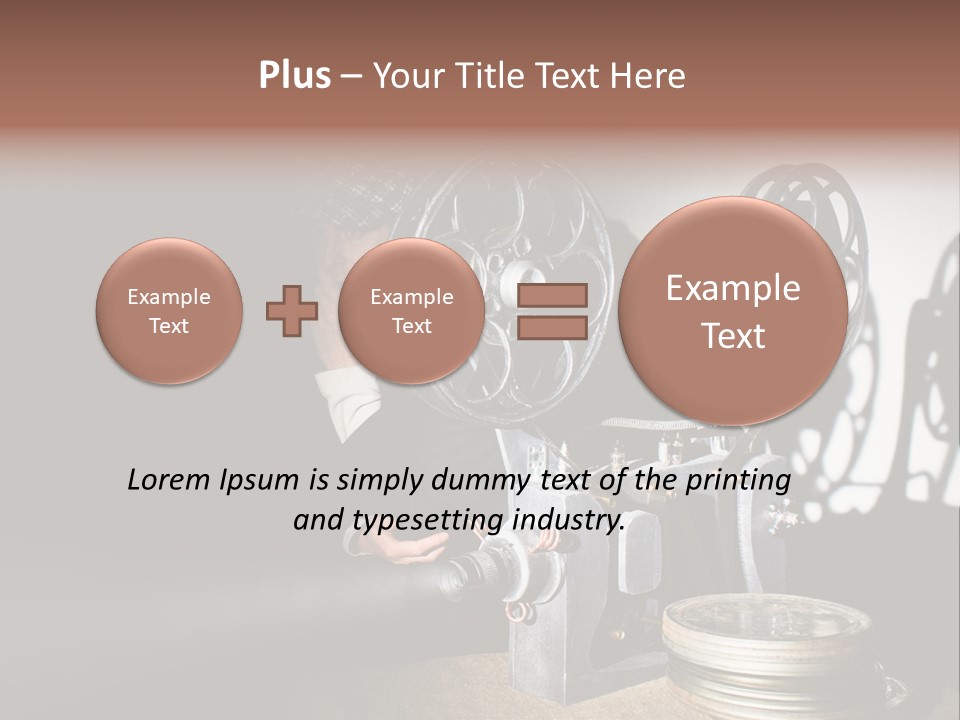 Photo Entertainment Portrait PowerPoint Template