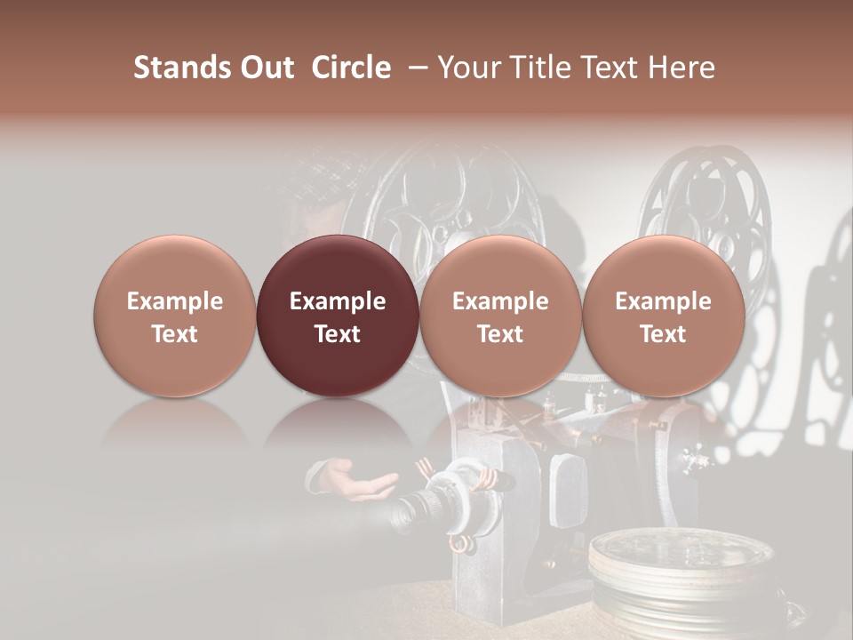 Photo Entertainment Portrait PowerPoint Template