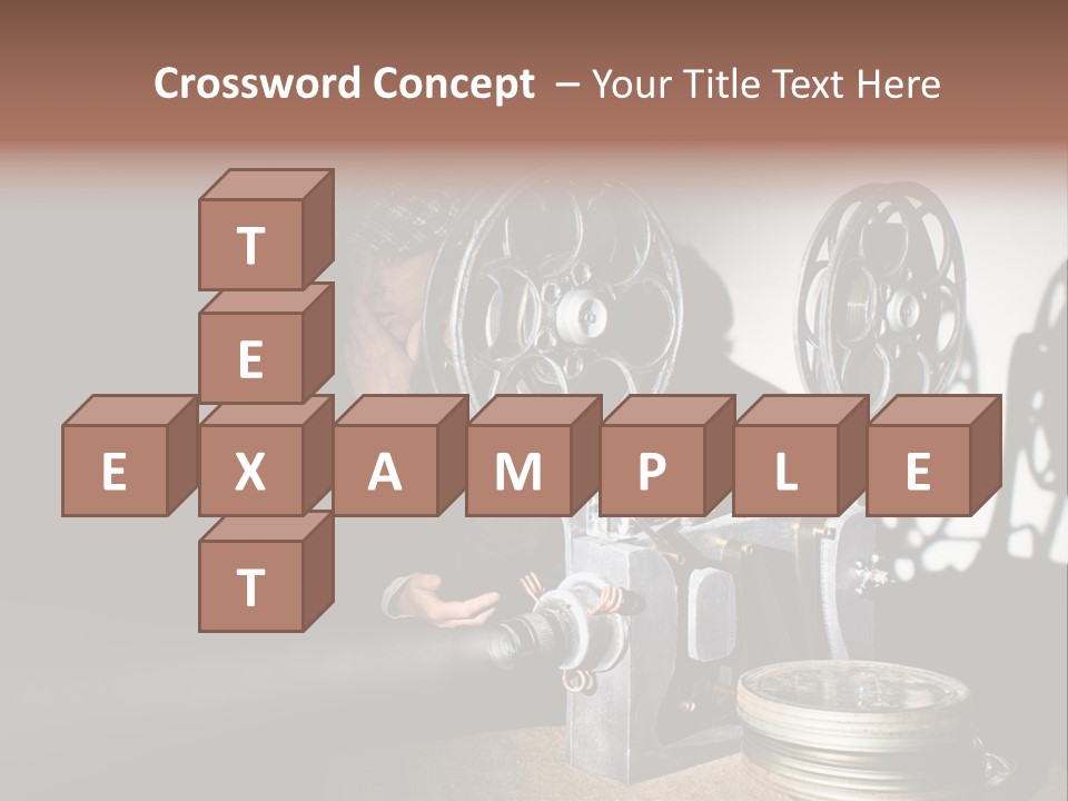 Photo Entertainment Portrait PowerPoint Template