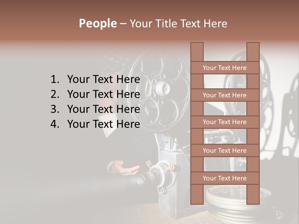 Photo Entertainment Portrait PowerPoint Template