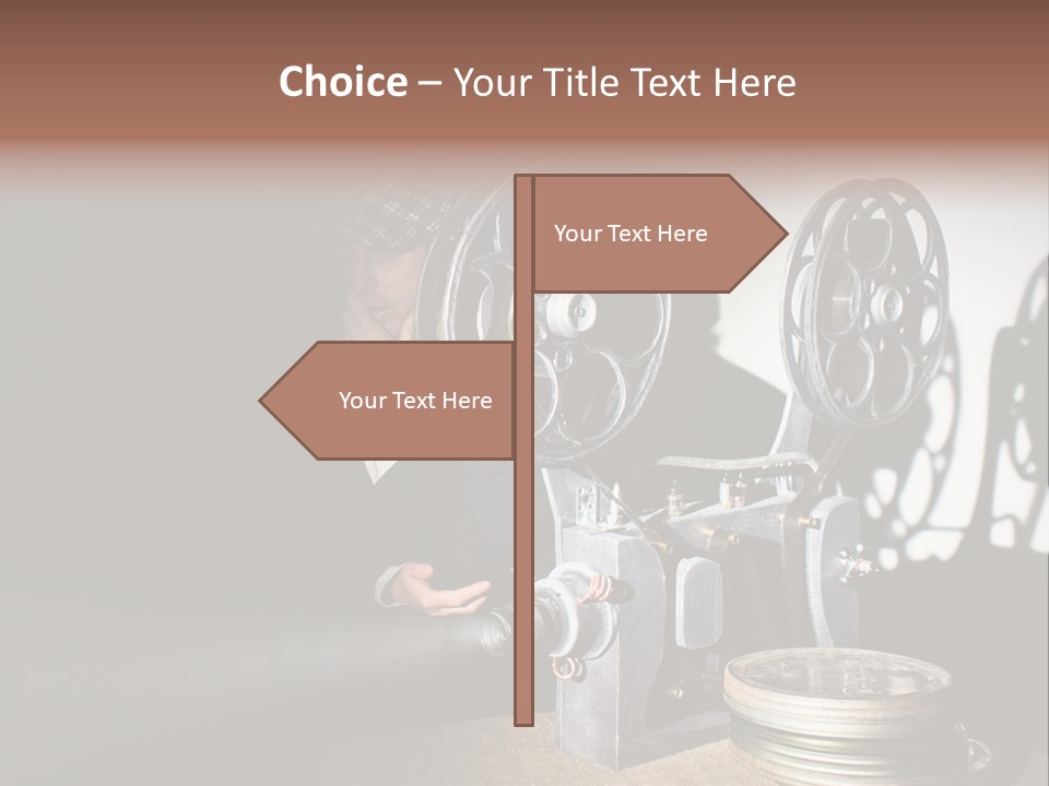 Photo Entertainment Portrait PowerPoint Template