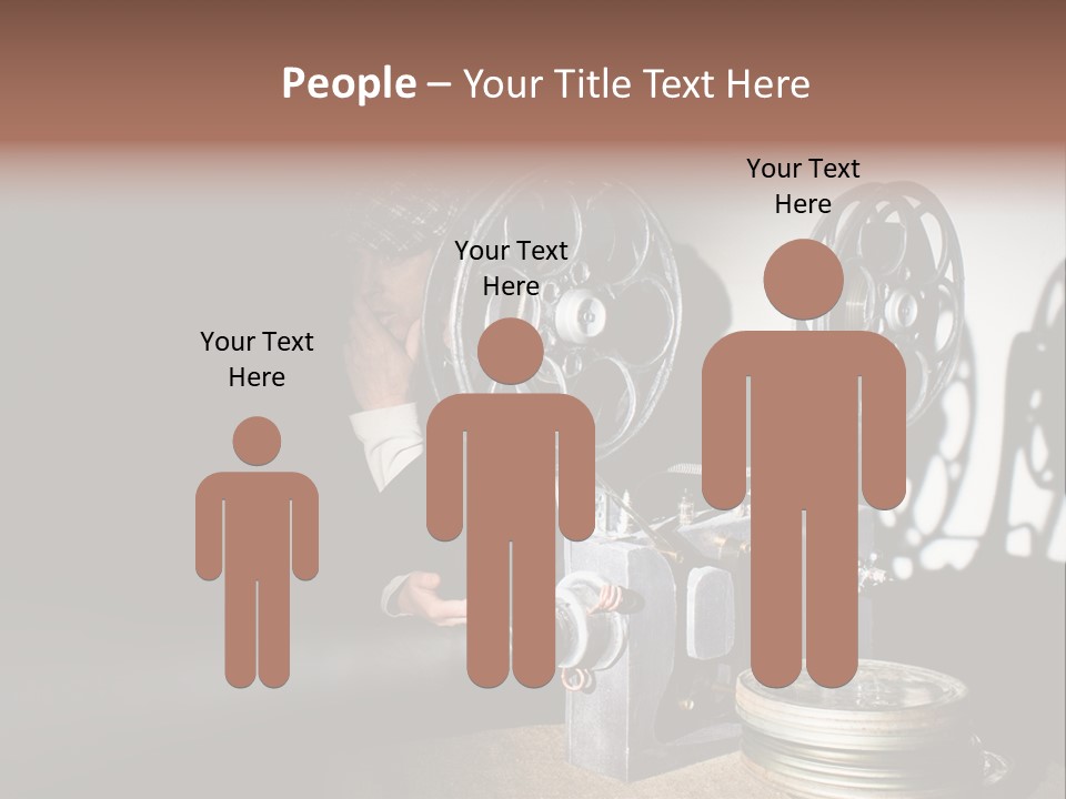 Photo Entertainment Portrait PowerPoint Template