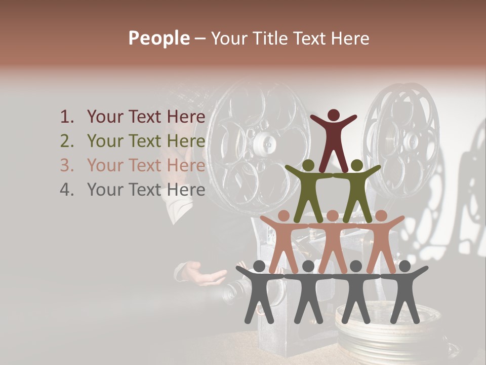 Photo Entertainment Portrait PowerPoint Template