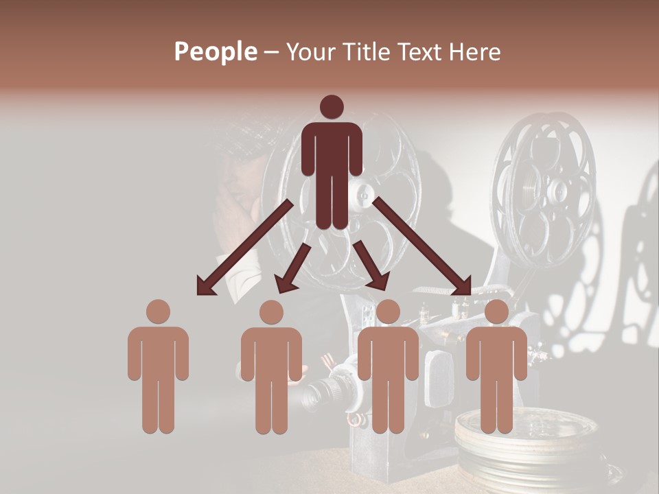 Photo Entertainment Portrait PowerPoint Template