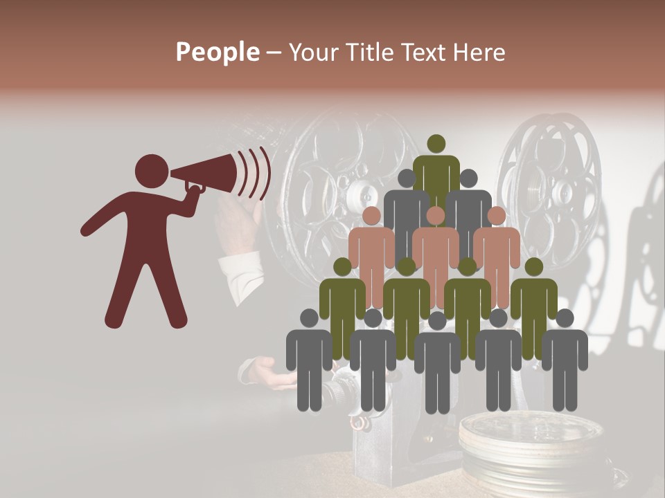 Photo Entertainment Portrait PowerPoint Template