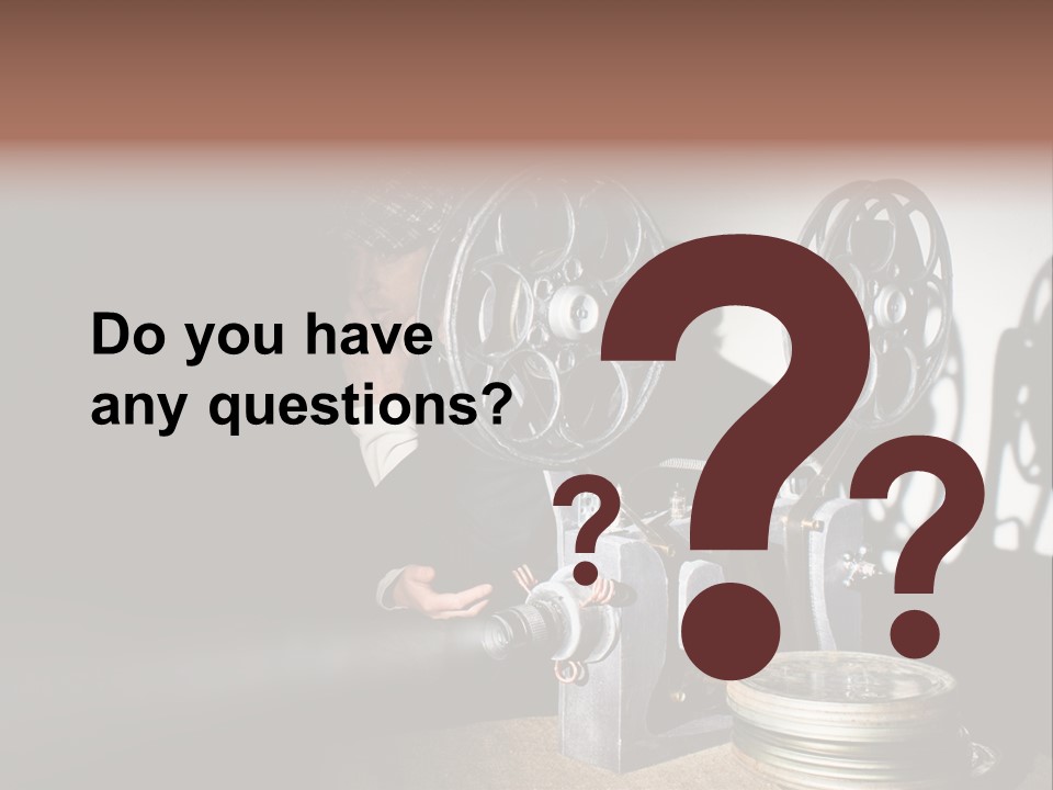 Photo Entertainment Portrait PowerPoint Template