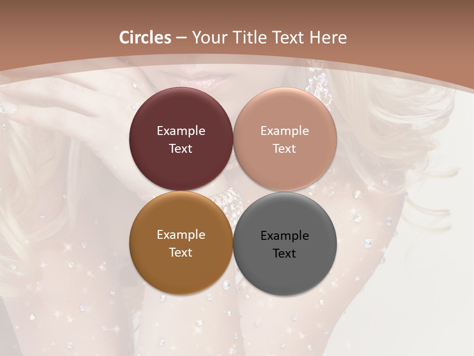 Isolated Sensual Necklace PowerPoint Template