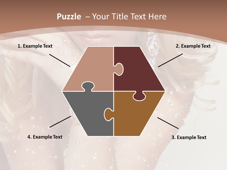 Isolated Sensual Necklace PowerPoint Template