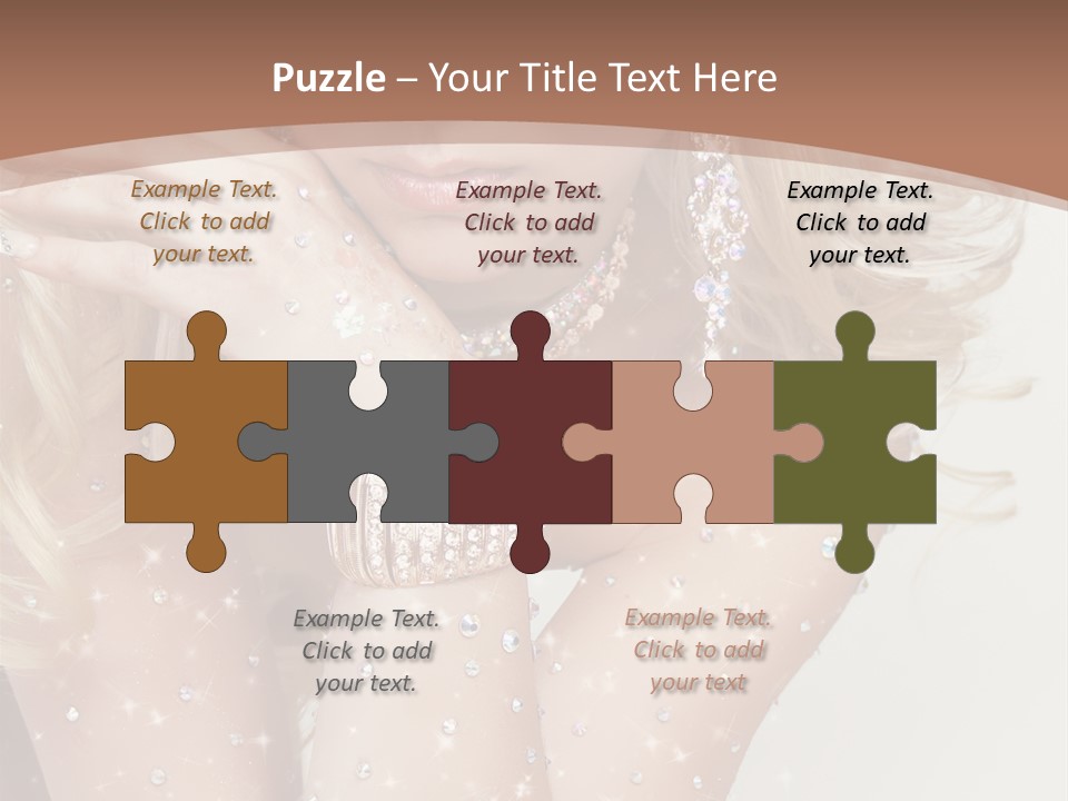 Isolated Sensual Necklace PowerPoint Template