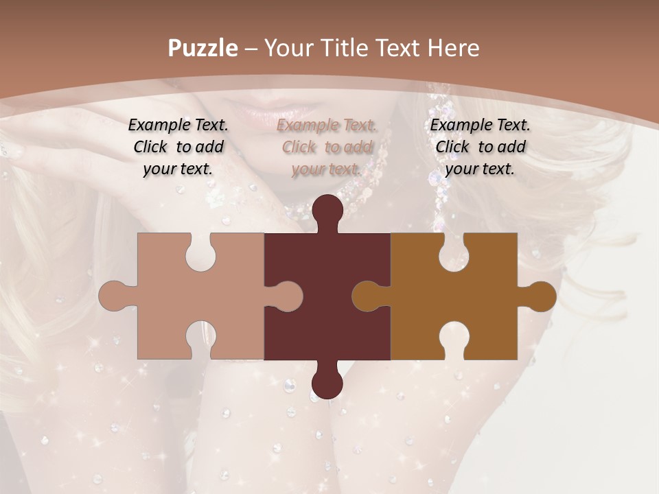 Isolated Sensual Necklace PowerPoint Template