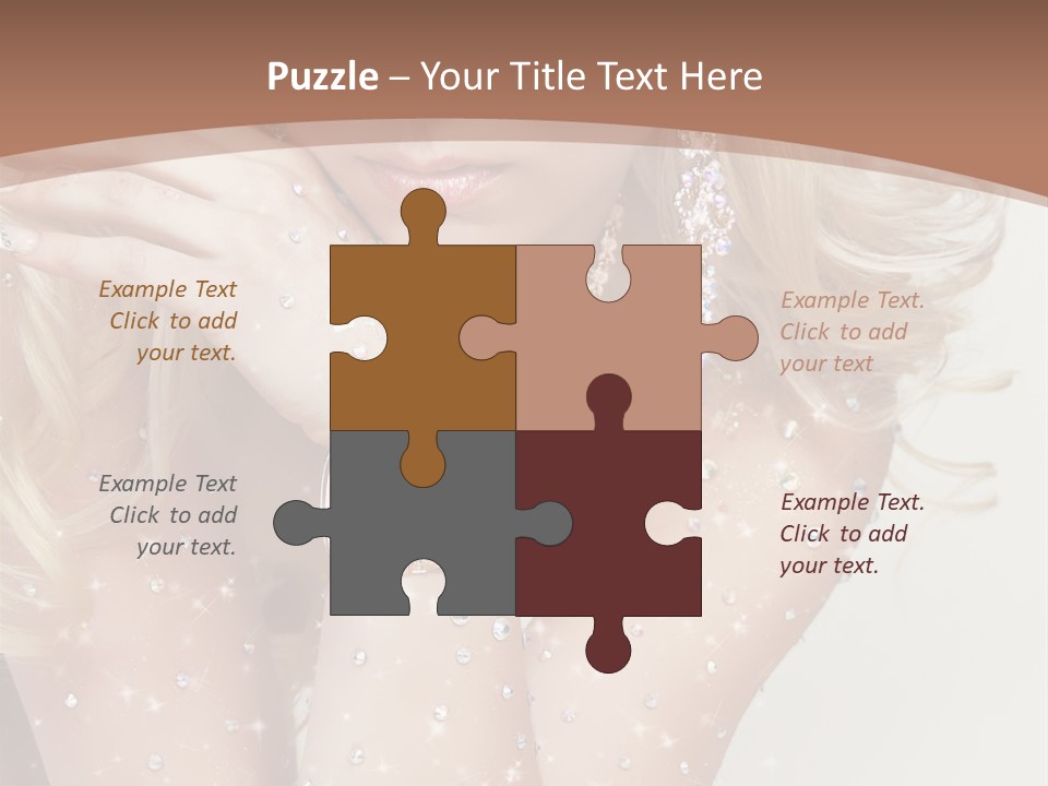 Isolated Sensual Necklace PowerPoint Template