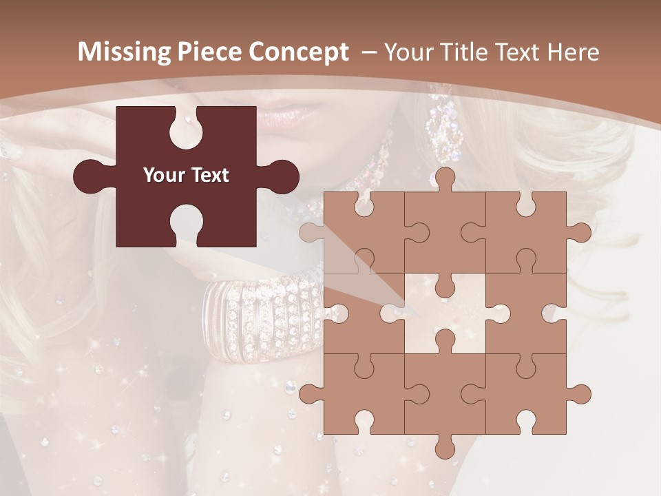 Isolated Sensual Necklace PowerPoint Template