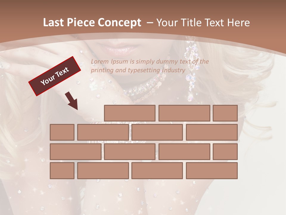 Isolated Sensual Necklace PowerPoint Template