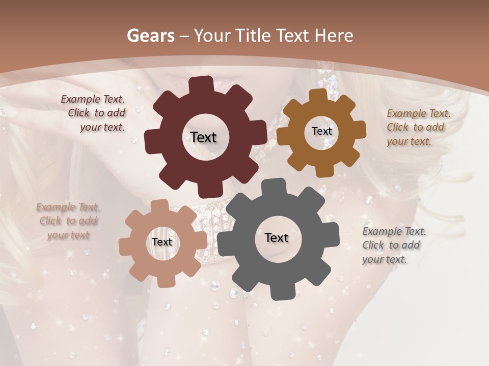 Isolated Sensual Necklace PowerPoint Template