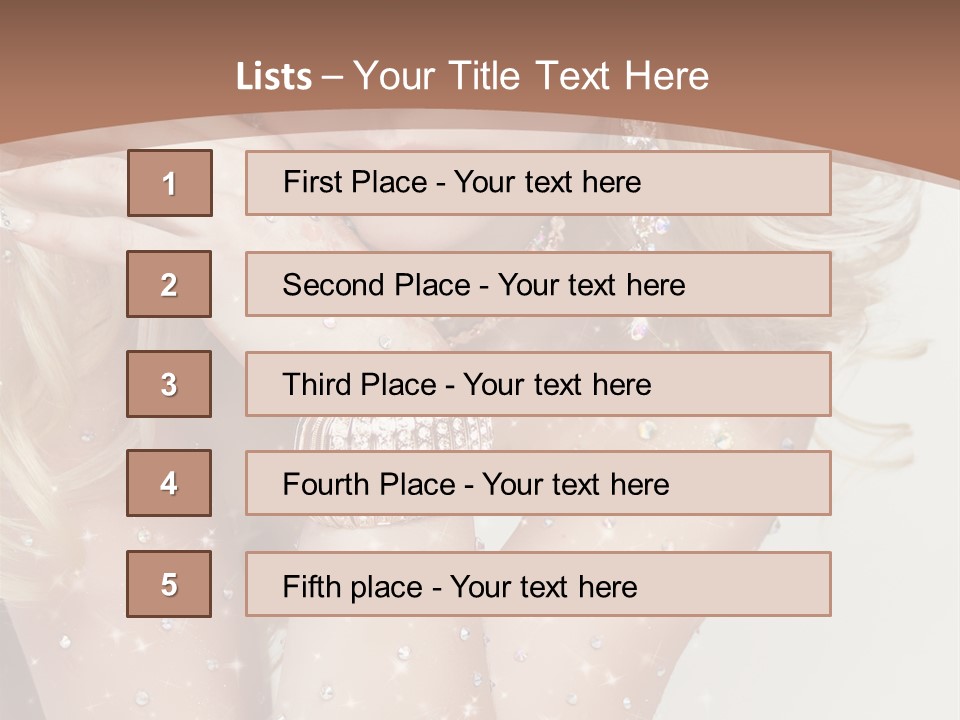 Isolated Sensual Necklace PowerPoint Template
