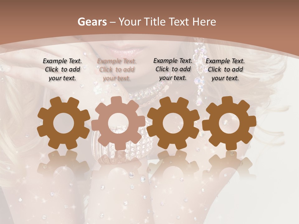 Isolated Sensual Necklace PowerPoint Template