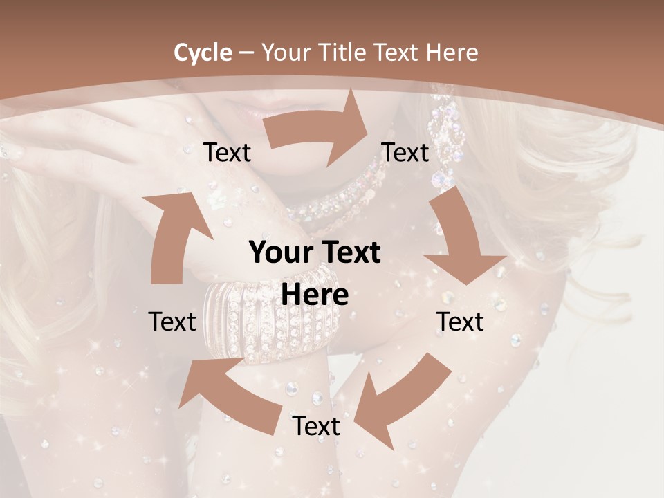 Isolated Sensual Necklace PowerPoint Template