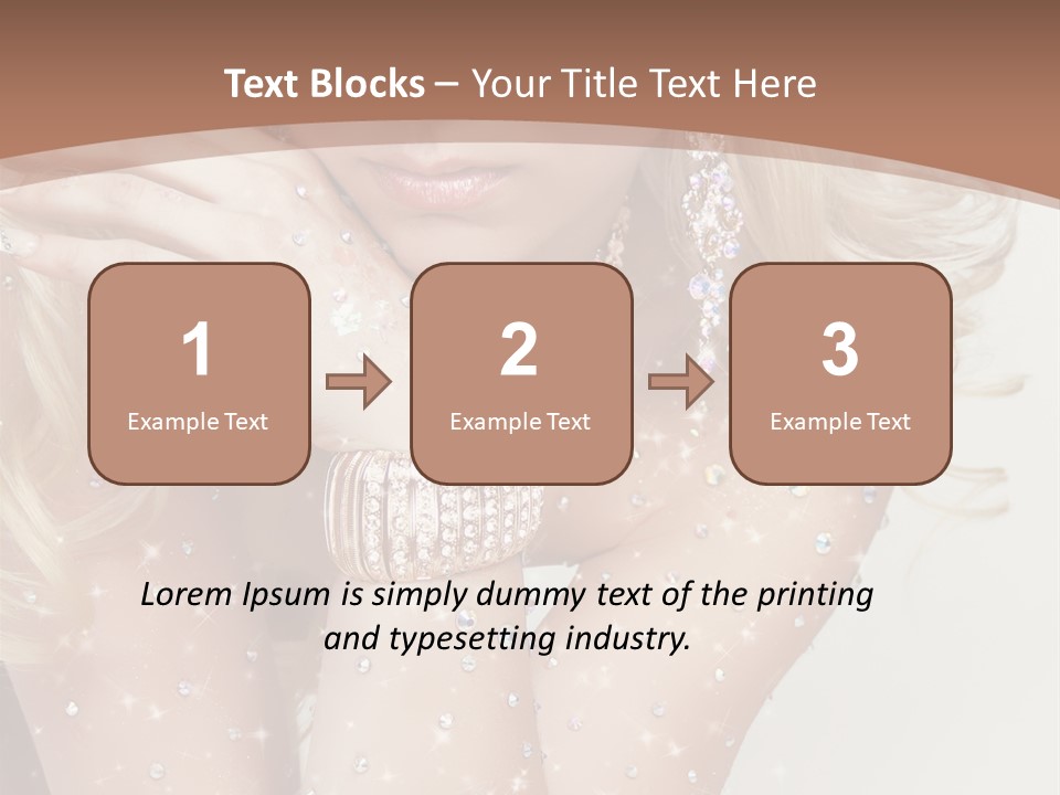 Isolated Sensual Necklace PowerPoint Template