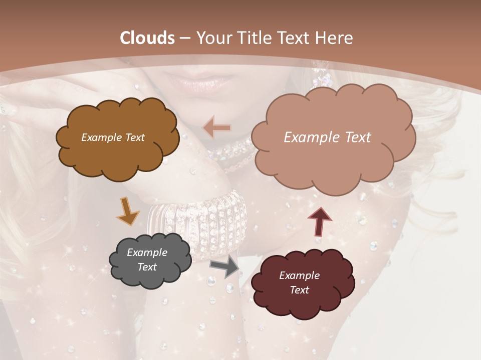 Isolated Sensual Necklace PowerPoint Template