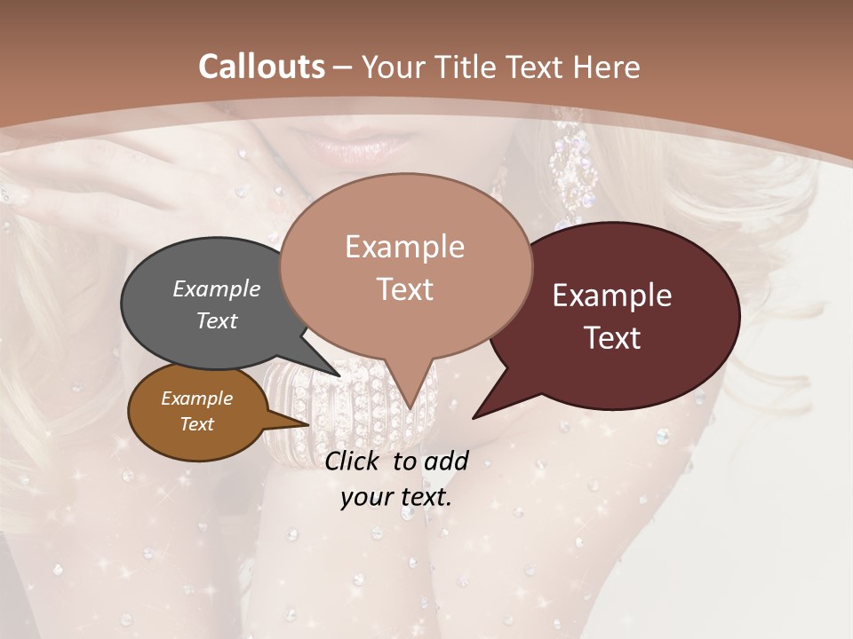 Isolated Sensual Necklace PowerPoint Template