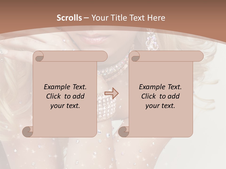 Isolated Sensual Necklace PowerPoint Template