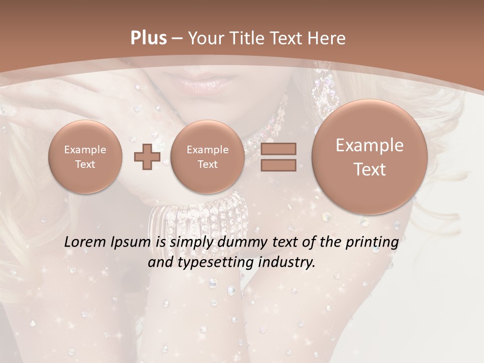 Isolated Sensual Necklace PowerPoint Template