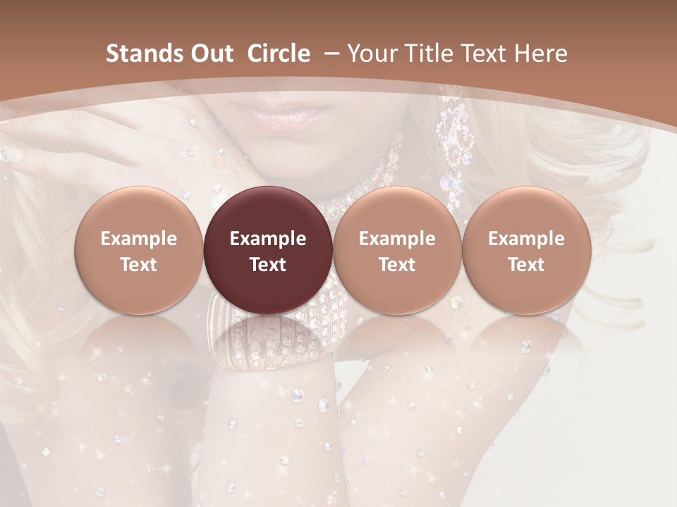 Isolated Sensual Necklace PowerPoint Template