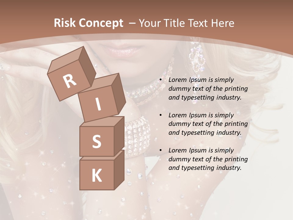 Isolated Sensual Necklace PowerPoint Template