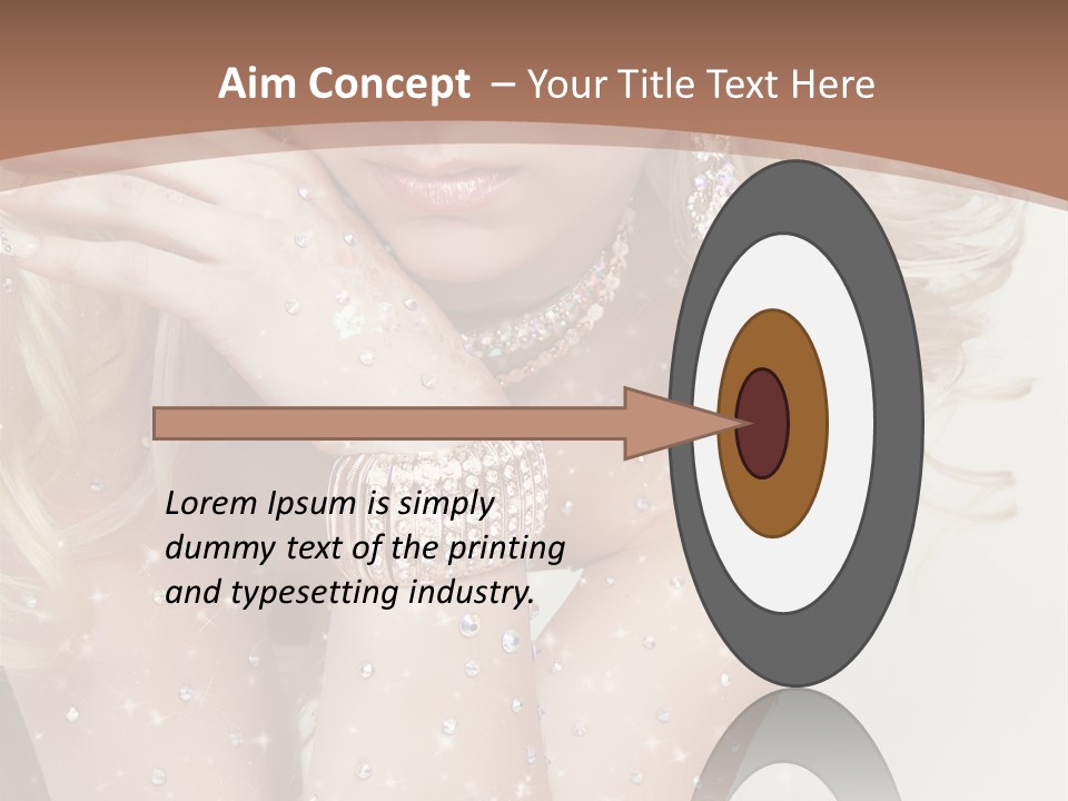 Isolated Sensual Necklace PowerPoint Template