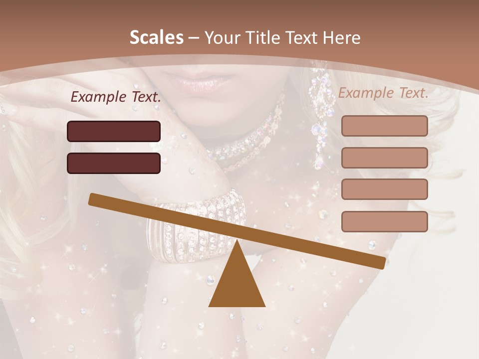 Isolated Sensual Necklace PowerPoint Template