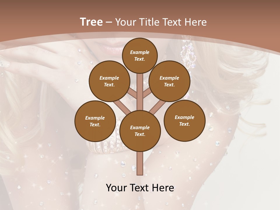 Isolated Sensual Necklace PowerPoint Template