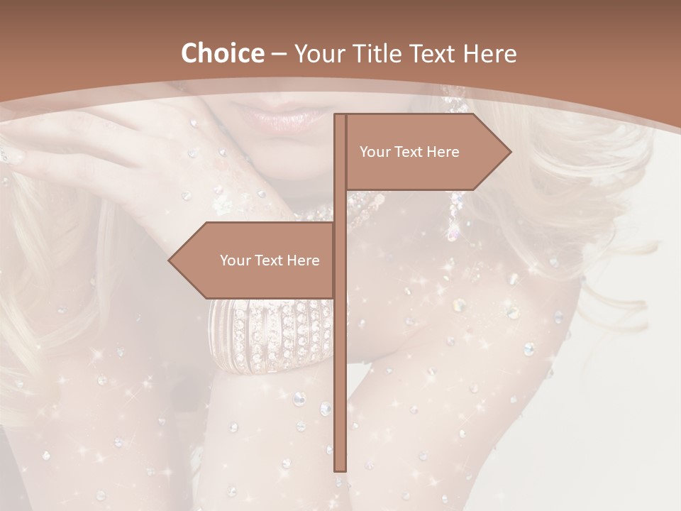 Isolated Sensual Necklace PowerPoint Template