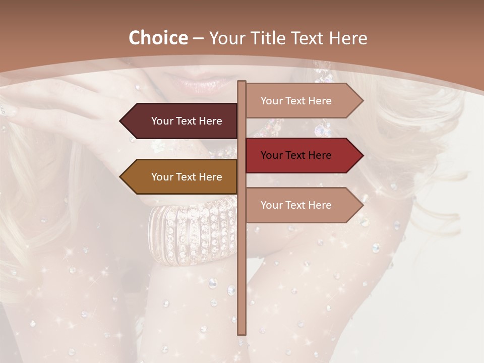 Isolated Sensual Necklace PowerPoint Template