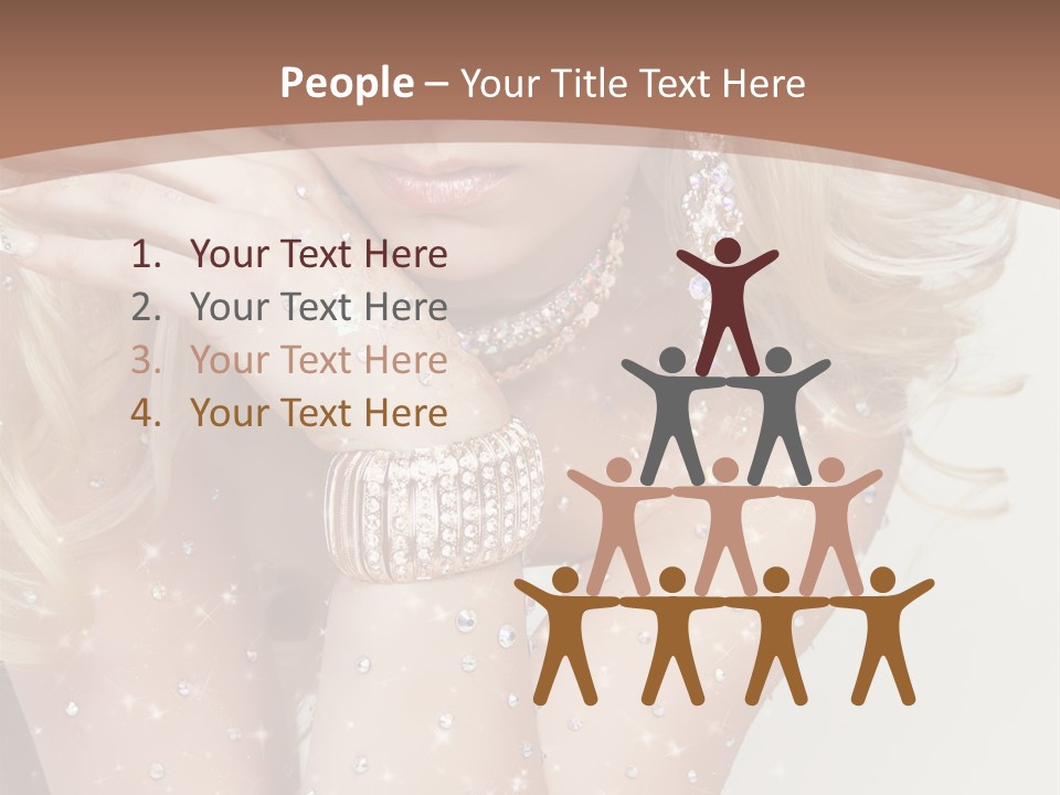 Isolated Sensual Necklace PowerPoint Template