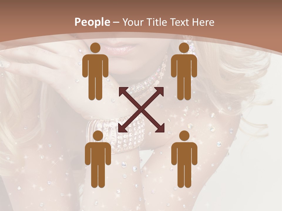 Isolated Sensual Necklace PowerPoint Template