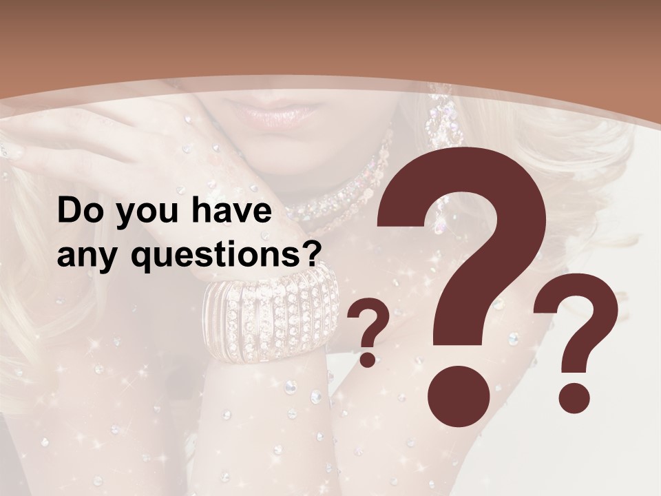 Isolated Sensual Necklace PowerPoint Template